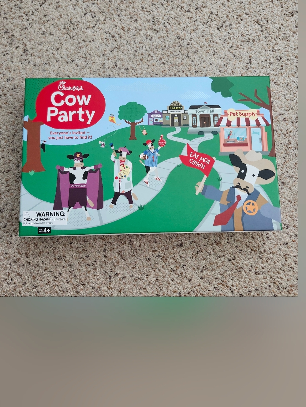 Chick-fil-A Cow Party Family Board Game – Green Box